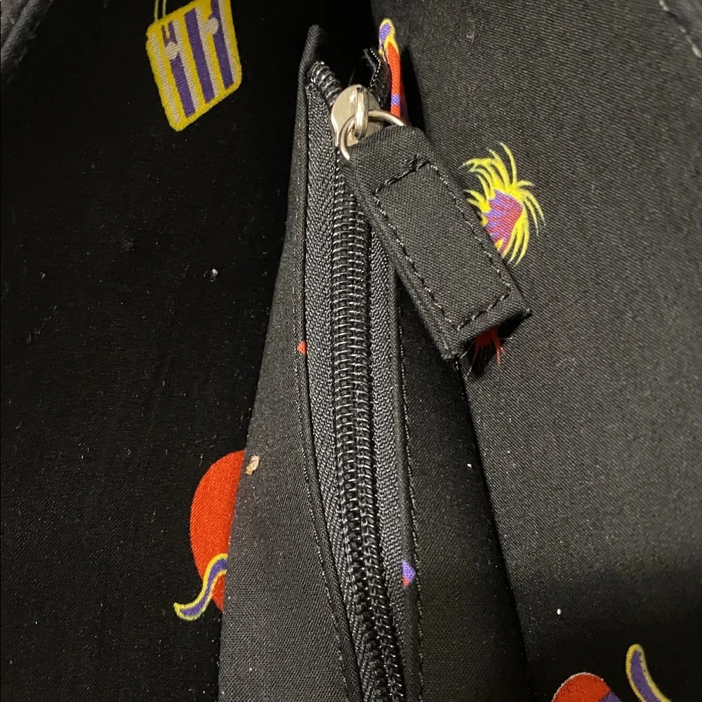 Stylish Black Tote Bag with Bamboo Handles - Picture 8 of 12